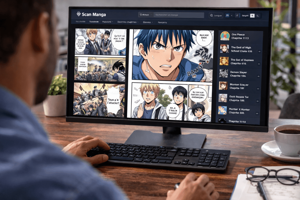 comment lire un Scan mange en ligne