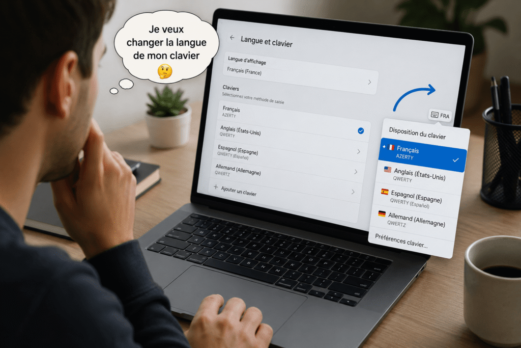 changer la langue du clavier