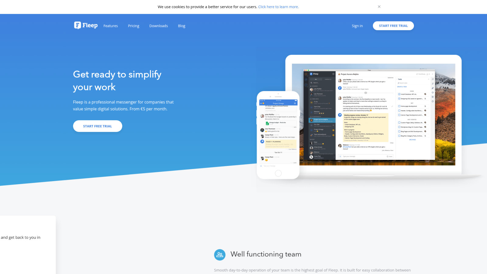 Fleep : le pont entre messagerie instantanée et emails